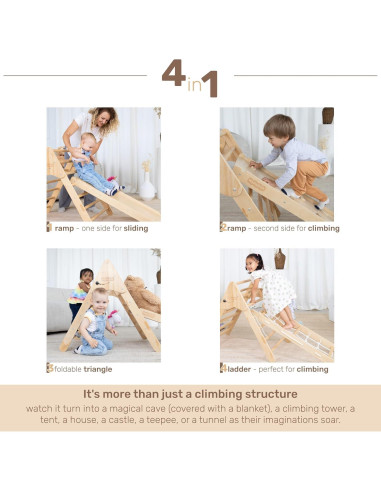 Juguete de Escalada Plegable Wedanta 4 en 1 para Niños
