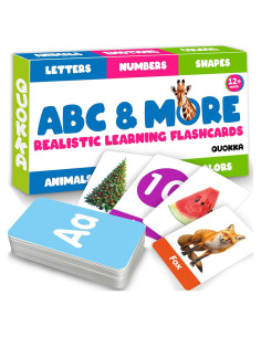 Tarjetas de Aprendizaje QUOKKA 60 PCS para Niños 1-6 Años