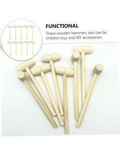 Set de Martillos de Madera Kisangel para Niños - Juguetes Creativos 2