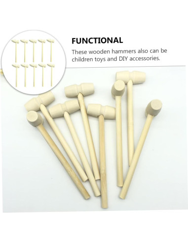 Set de Martillos de Madera Kisangel para Niños - Juguetes Creativos