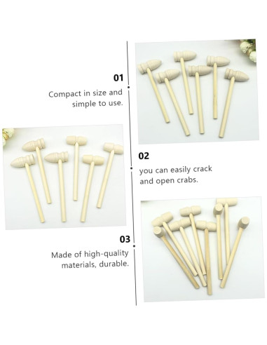 Set de Martillos de Madera Kisangel para Niños - Juguetes Creativos