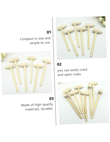 Set de Martillos de Madera Kisangel para Niños - Juguetes Creativos