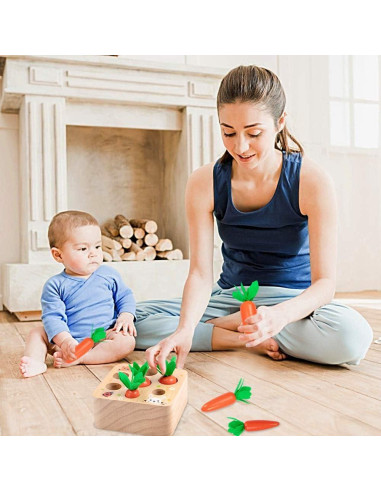 Juguetes Montessori de Madera AOJOYS para Bebés 1-3 Años