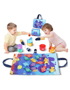 Juguetes Montessori Wintale 27 Piezas Juego de Pesca 1-3 Años