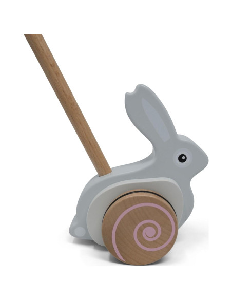 Juguete de empuje de conejo Jack Rabbit Creations - Madera Montessori