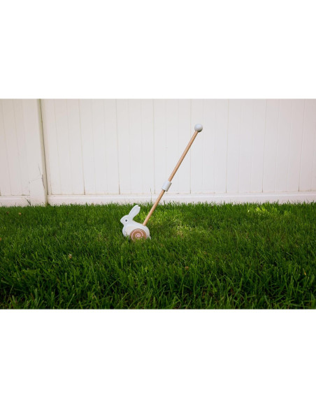 Juguete de empuje de conejo Jack Rabbit Creations - Madera Montessori