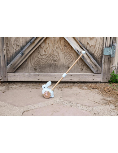 Juguete de empuje de conejo Jack Rabbit Creations - Madera Montessori