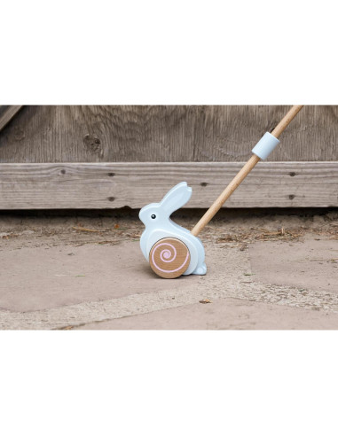 Juguete de empuje de conejo Jack Rabbit Creations - Madera Montessori