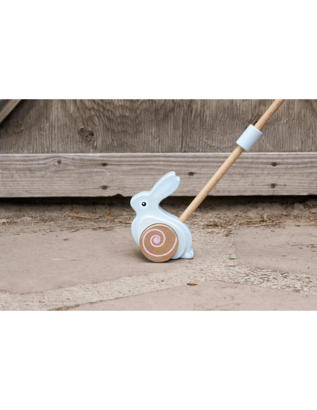 Juguete de empuje de conejo Jack Rabbit Creations - Madera Montessori