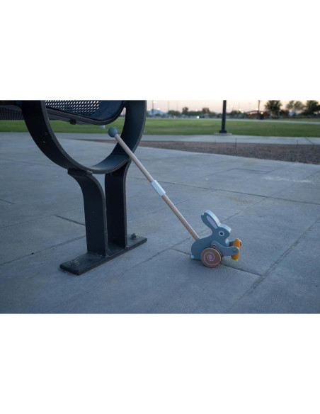 Juguete de empuje de conejo Jack Rabbit Creations - Madera Montessori