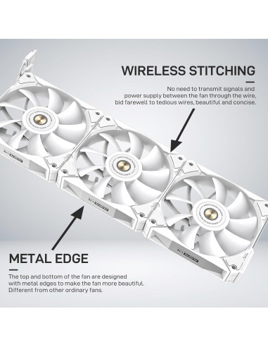 ALSEYE i360 Refrigeración Líquida CPU 360mm ARGB PWM - Blanco
