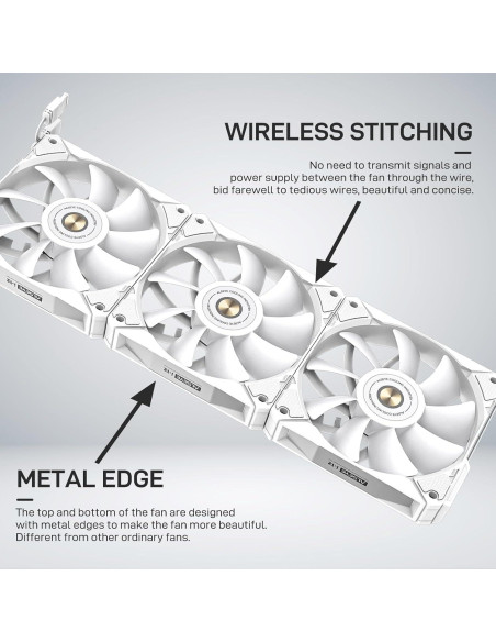 ALSEYE i360 Refrigeración Líquida CPU 360mm ARGB PWM - Blanco