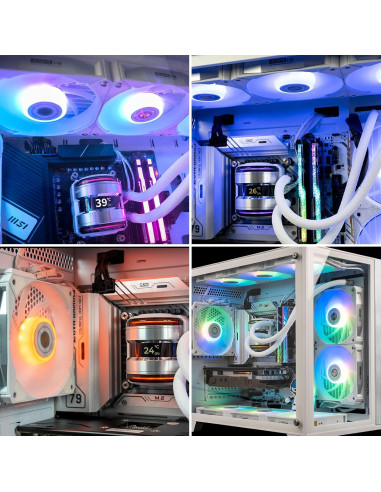 ALSEYE i360 Refrigeración Líquida CPU 360mm ARGB PWM - Blanco