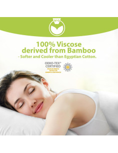 Juego de Sábanas King BAMPURE 100% Viscosa de Bambú - 4 Piezas 2