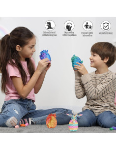 Juego de 4 Huevos de Dragón Articulados Minleway - Multicolor 2