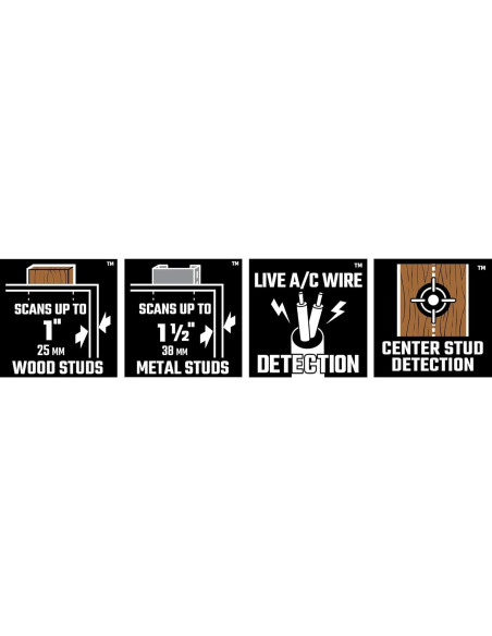 Buscador de Vigas Craftsman CMHT77621, Detección CA, 3.81 cm