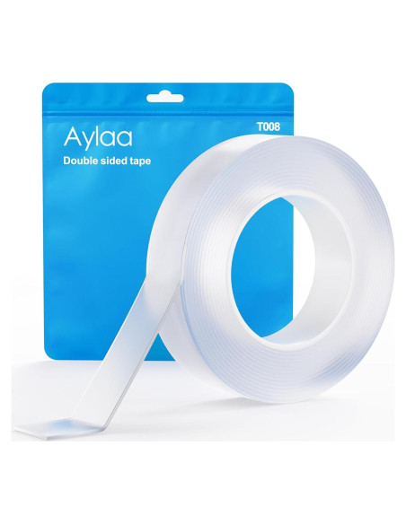 Cinta Doble Cara Aylaa T008 3.05m Alta Resistencia Adhesiva