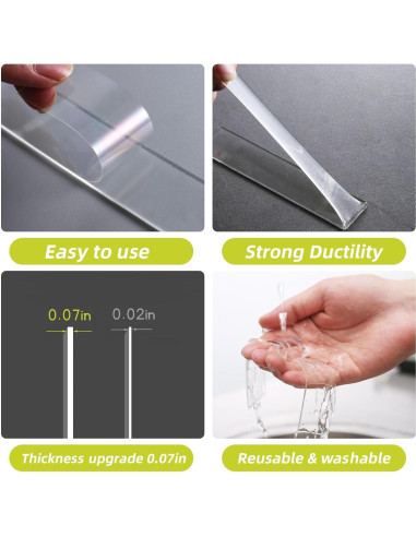 Cinta Doble Cara Aylaa T008 3.05m Alta Resistencia Adhesiva
