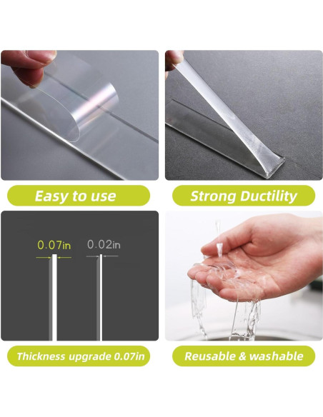 Cinta Doble Cara Aylaa T008 3.05m Alta Resistencia Adhesiva