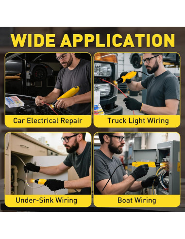 Kit de Conectores de Cable Haisstronica 400PCS con Pistola de Calor