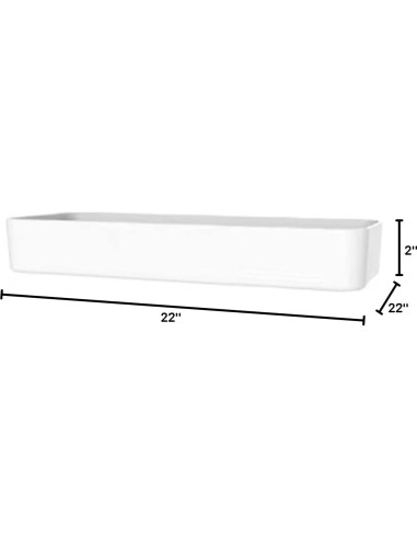 Organizador de Pared Aecllcea 27.4x9 cm Blanco - Bandejas DIY