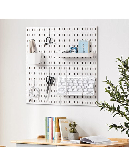 Organizador de Pared Aecllcea 27.4x9 cm Blanco - Bandejas DIY