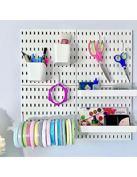 Organizador de Pared Aecllcea 27.4x9 cm Blanco - Bandejas DIY