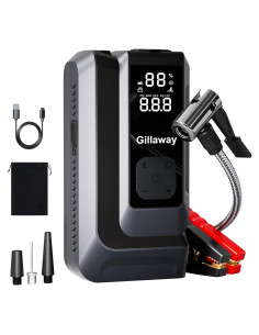 Arrancador de Salto 4500A Gillaway Q16B con Compresor y Linterna