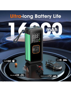 Compresor de Aire Portátil XIAOLANG CZK-DC03 150PSI Inalámbrico 2