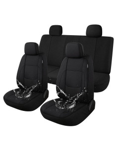 Funda de Asiento de Coche Impermeable Pariitadin Juego Completo