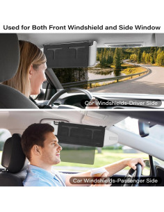 Extensor de Visera Solar MAGTSMEI para Coche - Negro 2