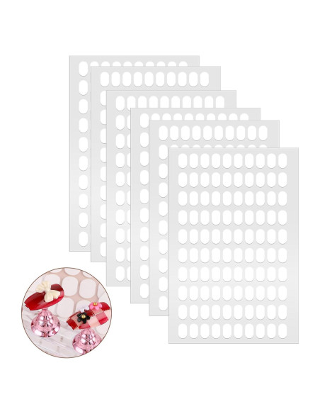 Cinta Adhesiva Doble Cara Trinkrittey 600 Pcs para Uñas