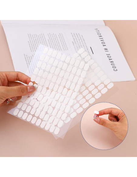 Cinta Adhesiva Doble Cara Trinkrittey 600 Pcs para Uñas