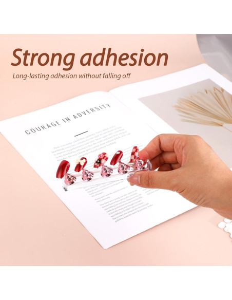 Cinta Adhesiva Doble Cara Trinkrittey 600 Pcs para Uñas