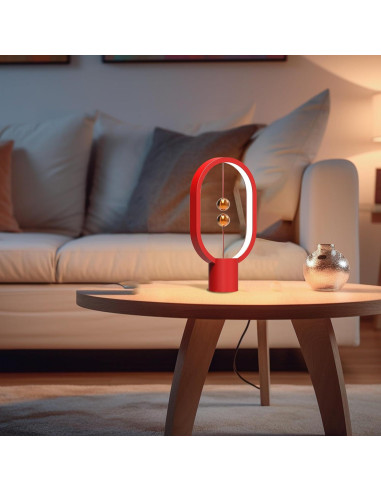 Lámpara de Mesa LED Magnética YONGJUNLI Rojo 14x5.1cm