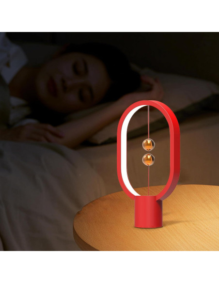 Lámpara de Mesa LED Magnética YONGJUNLI Rojo 14x5.1cm
