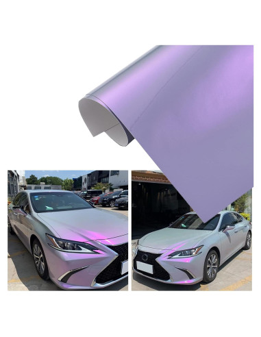 Vinilo Adhesivo Chameleon ATMOMO 150 x 30 cm Gris a Púrpura