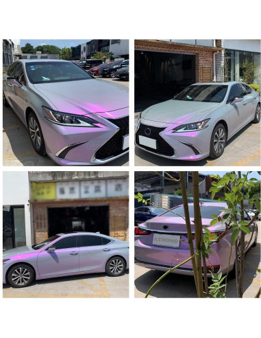 Vinilo Adhesivo Chameleon ATMOMO 150 x 30 cm Gris a Púrpura