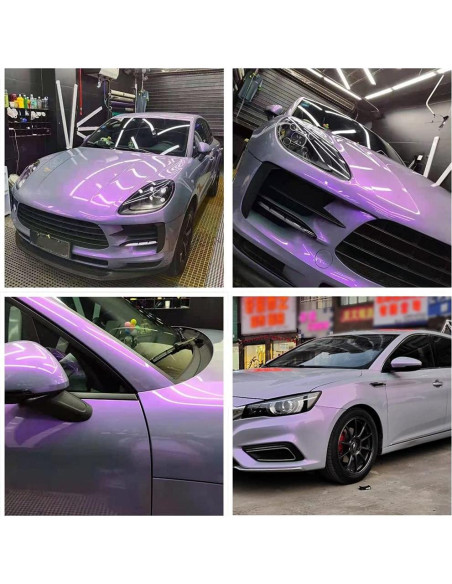 Vinilo Adhesivo Chameleon ATMOMO 150 x 30 cm Gris a Púrpura