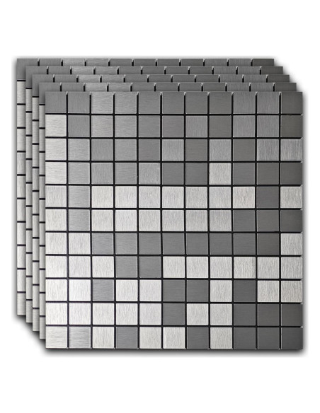 10 Calcomanías de Pared Autoadhesivas Sanyeskkiy Plata 30x30cm