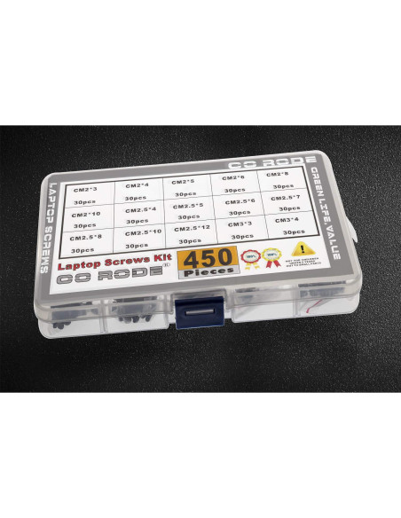 Kit de Tornillos para Laptop CO-RODE 450Pcs M2 M2.5 M3
