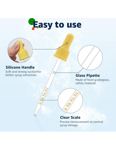 Pipetas de vidrio 1ML JAYOBGO con gotero graduado y cepillo