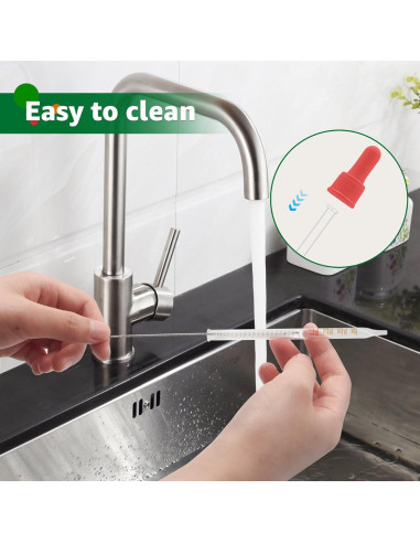 Pipetas de vidrio 1ML JAYOBGO con gotero graduado y cepillo