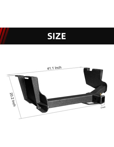 Receptor de Enganche de 2" GNG para Chevy Silverado 2014-2019