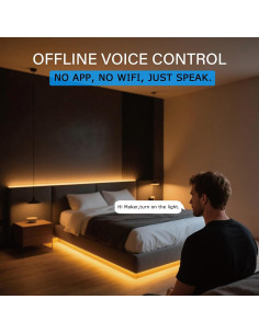 Tira de luces LED inteligentes BEMAKER 2700K-5000K USB 2