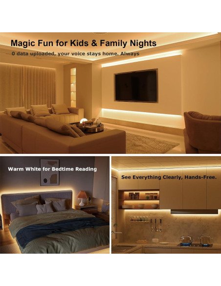 Tira de luces LED inteligentes BEMAKER 2700K-5000K USB