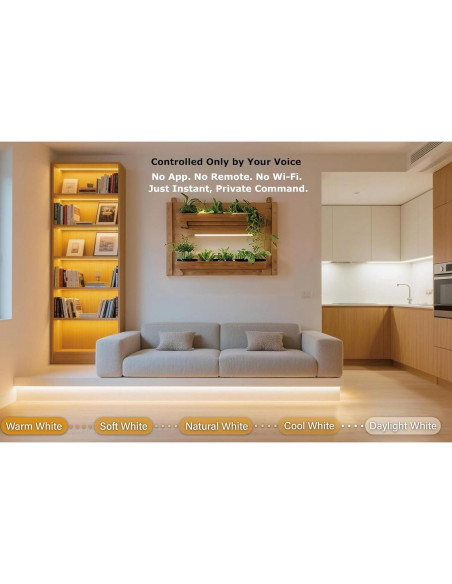 Tira de luces LED inteligentes BEMAKER 2700K-5000K USB