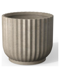 Maceta Redonda Kante de Concreto 28 cm con Drenaje