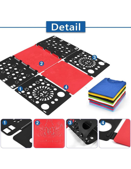 Tablero de Doblado de Ropa BoxLegend V3, Plegable, 70x57cm