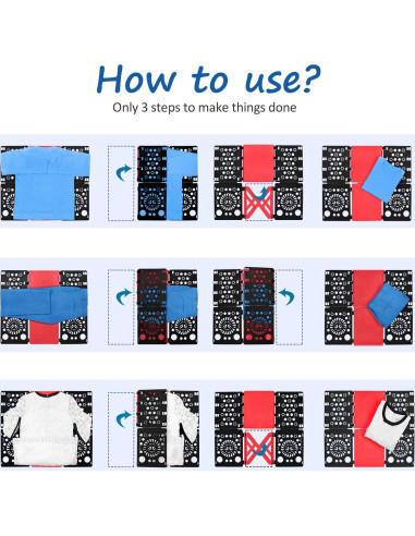 Tablero de Doblado de Ropa BoxLegend V3, Plegable, 70x57cm